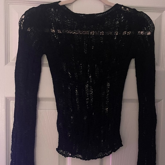 Distressed goth knit black long sleeve sweater urban outfitters - Picture 8 of 9